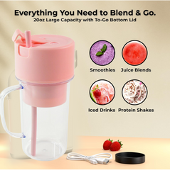 Portable USB Juicer – 420ml Rechargeable Blender | Siplix