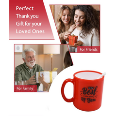Coffee Mug with Spoon – Designer, Lead-Free Ceramic | Tidy Table
