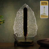 LED Crystal Table Lamp – Elegant Leaf Design with USB Power
