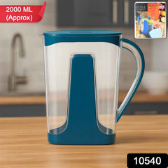 Water Jug – 2000ml Large Capacity Transparent Plastic
