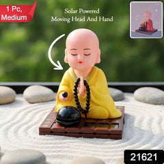 Solar Buddha Statue – Eco-Friendly Movement & Meditation Decor