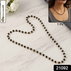 Black Beads Mangalsutra Necklace – Elegant Traditional Jewelry for Women