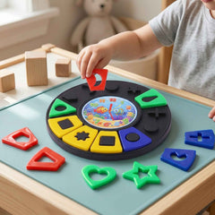 Shape & Color Matching Puzzle Toy with Clock Ð Early Learning Fun