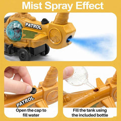 Military Spray Helicopter Toy Ð Lights, Music & Mist for Kids