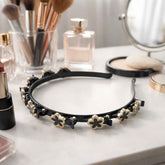 Decorative Floral Headband – Elegant Style with Non-Slip Grip