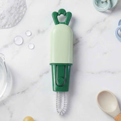 3 in 1 Carrot Bottle Cleaning Brush Ð Multipurpose Water Bottle Scrubber