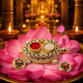 Kumkum Holder Ð Tortoise Shape for Puja & Rituals with Twin Compartments