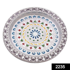 Silver Plated Pooja Thali – Festive & Worship Decor | Indo Glow