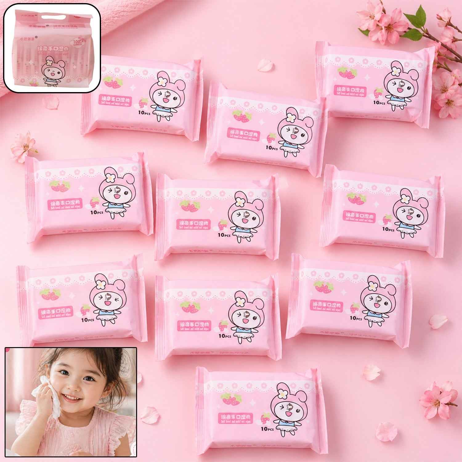 Wet Wipes for Kids Ð Gentle Cleansing & Portable Packaging