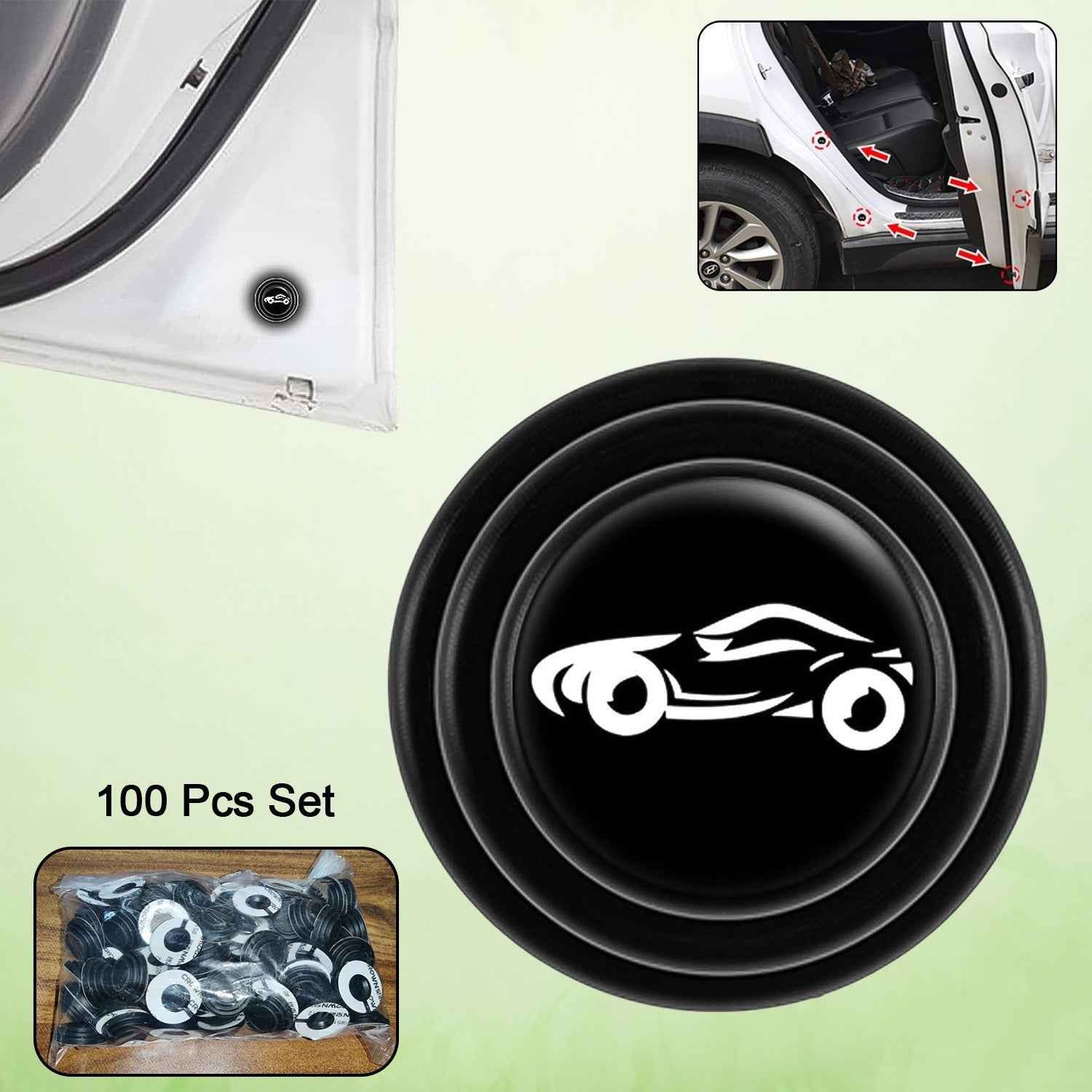 Car Door Protector – Shock Absorber Stickers (100 Pcs) | Velvet Wheels