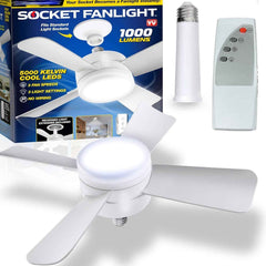 Ceiling Fan & LED Light – Space-Saving Cooling & Bright Illumination