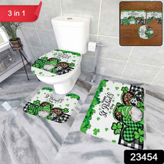 3 in 1 Bathroom Mat Set Ð Complete Floor Coverage & Non-Slip Design