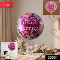 Feliz Cumple Foil Balloon Ð Bright Colorful Birthday Decor