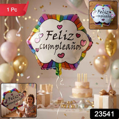 Feliz Cumpleanos Foil Balloon Ð Vibrant Birthday Decoration