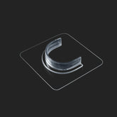 Transparent invisible adhesive curtain rod holder for easy wall mounting