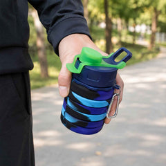 Sili Fold Collapsible Silicone Water Bottle Ð Leakproof & Portable