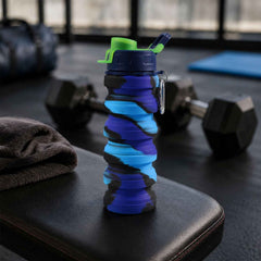 Sili Fold Collapsible Silicone Water Bottle Ð Leakproof & Portable
