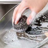 Stainless Steel Scrubber – Round, Heavy Duty (Pack of 12) | Indo Glow