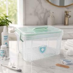 Plastic Medicine Storage Box Ð Secure Locking & Portable Design