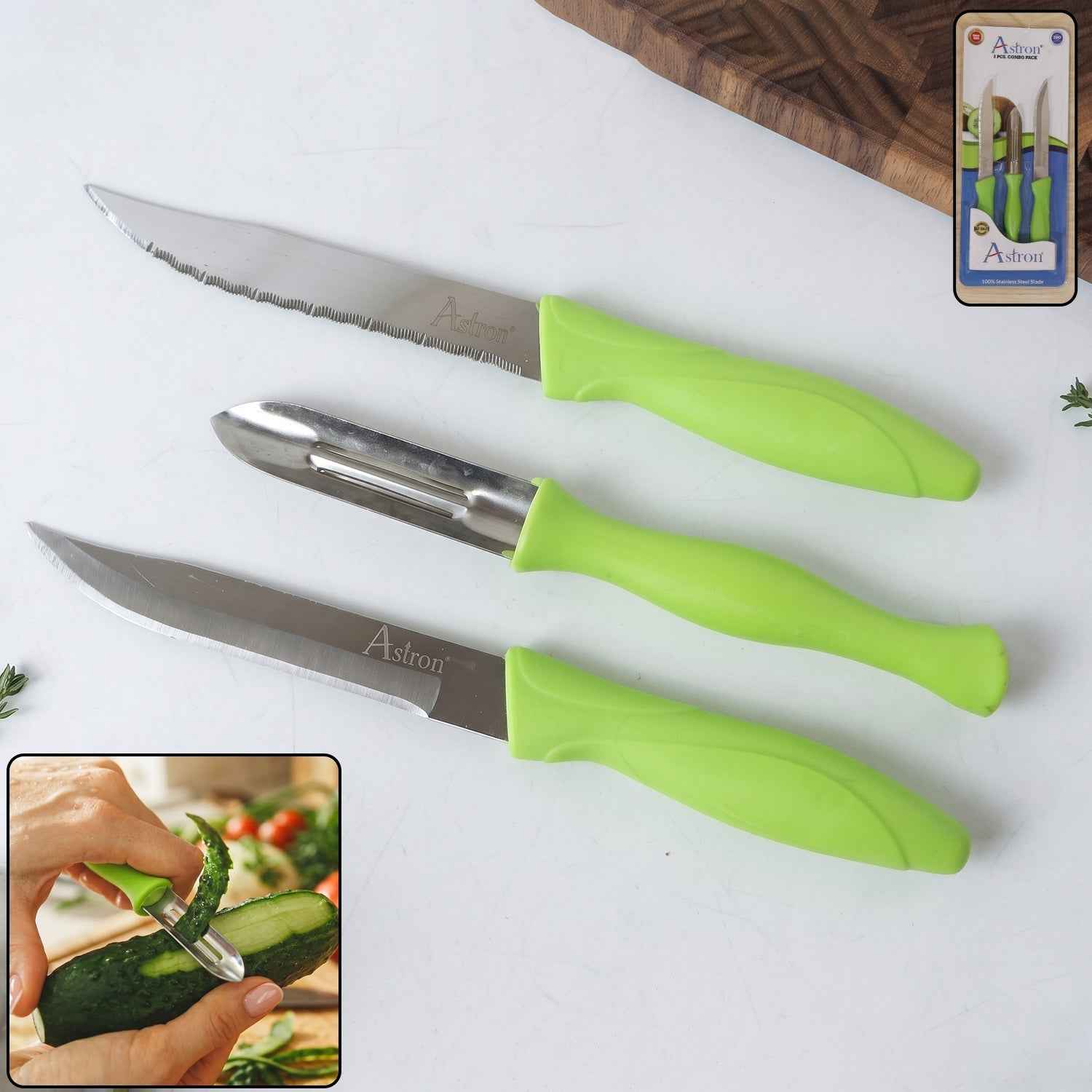 Kitchen Knife & Peeler Set Ð Sharp, Durable & Easy to Use