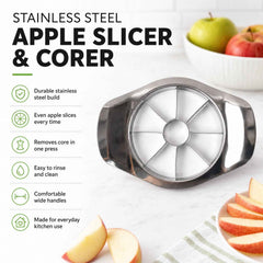 Apple Shape Stainless Steel Apple Slicer & Corer Ð Effortless Fruit Wedges
