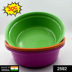 Plastic Storage Bowls Set of 3 – Multipurpose & Durable | Storenzo
