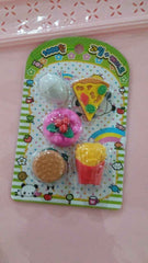 Food-Shaped Eraser Set – Cute Mini Erasers for Kids (5 Pc) | Writezo