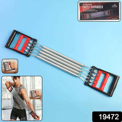 Chest Expander with 5 Adjustable Springs – Home Upper Body Workout