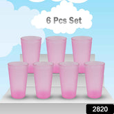 Plastic Glass Set – 6-Piece, 300ml | Durable Drinkware
