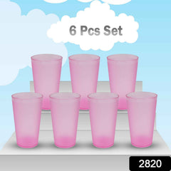 Durable 300ml plastic glasses from the set, perfect for water and beverages.