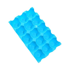Plastic Egg Trays – 15-Cavity Stackable Storage (4 Pc) | Organivo