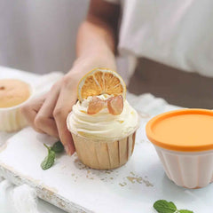 Pudding Molds – Set of 4 with Lids for Desserts | Bake & Dwell
