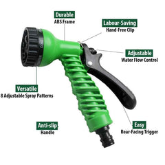 Garden Hose Nozzle – Water Spray Gun & Tap Adapter Set | Grow Garden Tools