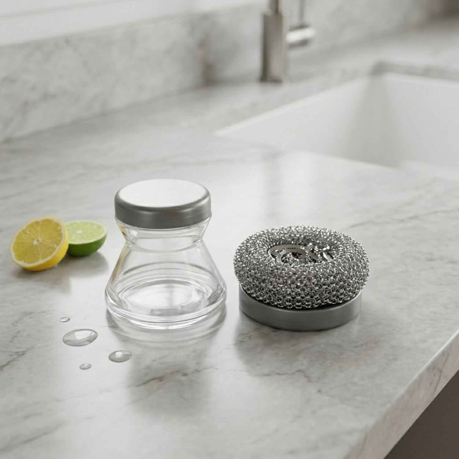Liquid Dispensing Dish Brush – Effortless Kitchen Cleaning Tool