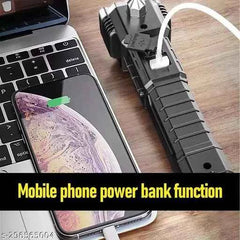 Rechargeable LED Torch – Emergency Hammer & Glass Cutter | Indo Glow