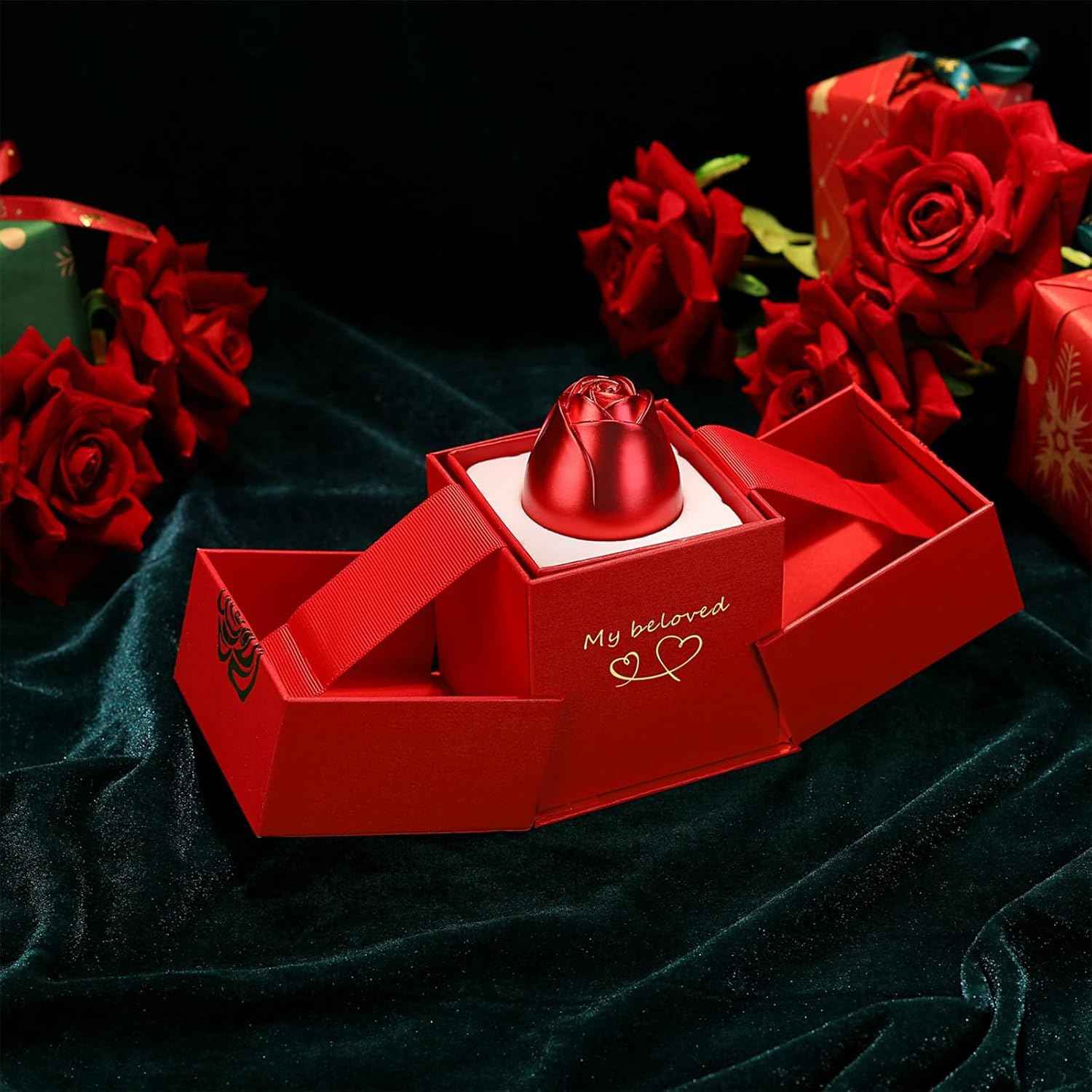 Rose Ring Box Jewellery – Romantic Gift with Magical Presentation