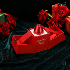 Rose Ring Box Jewellery – Romantic Gift with Magical Presentation