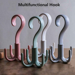Purse Hanger Hook – 360° Rotatable 4-Claw Organizer | GlimmerHome