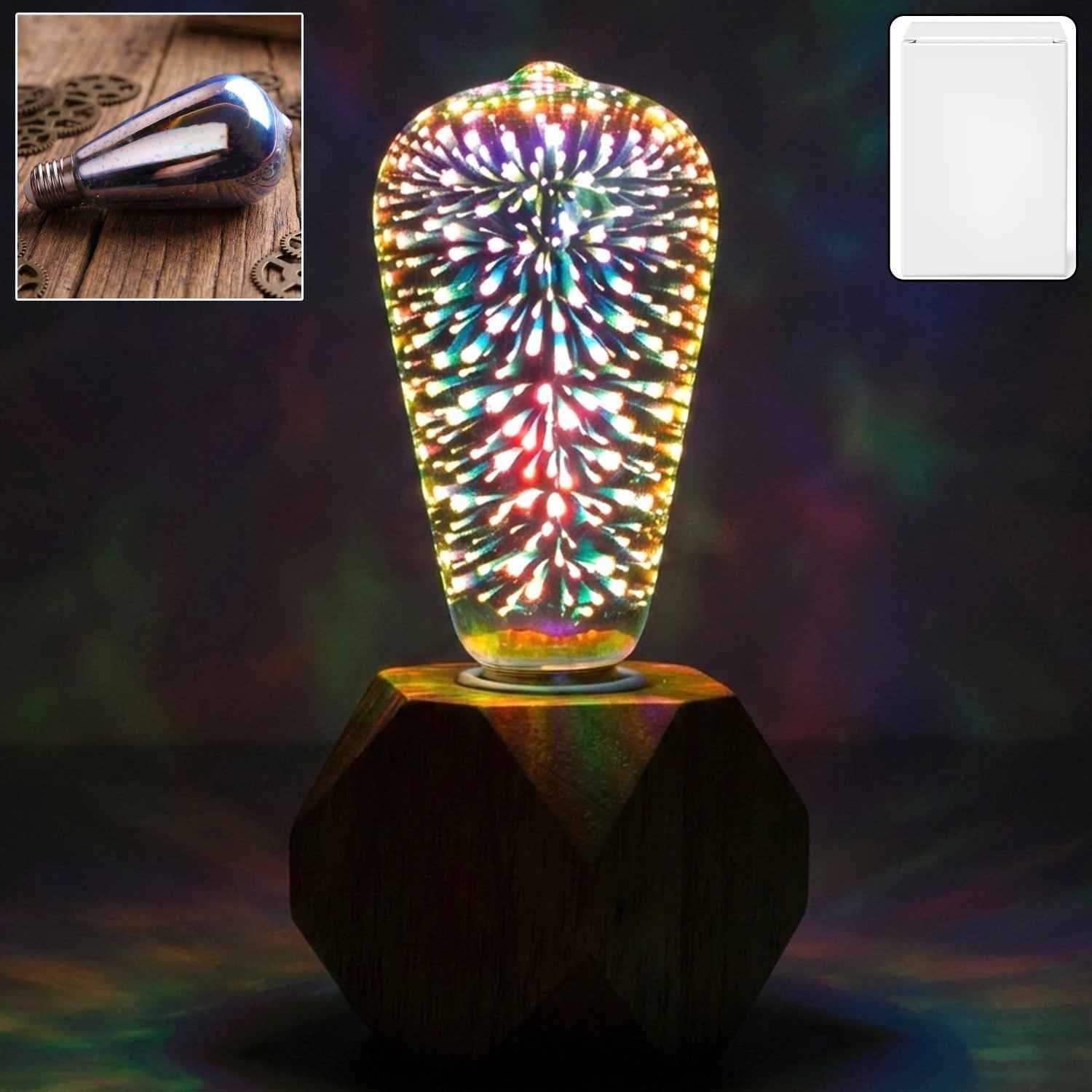 3D Firework LED Bulb – Sparkling Ambience for Home Decor