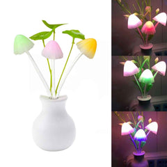 Mushroom Night Light – Auto Sensor Multicolor LED Lamp | Indo Glow