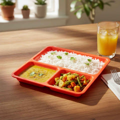 3-Compartment Serving Tray – Mess-Free Meal Organization