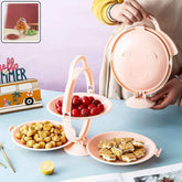 3-Layer Foldable Snack Serving Stand – Portable & Space-Saving