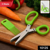 3-Blade Kitchen Scissors – Efficient Herb & Vegetable Chopper