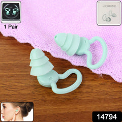 High-quality layered silicone earplugs with comfortable ergonomic shape.