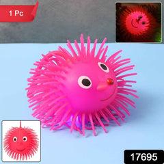 LED Spiky Puffer Ball – Soft Light-Up Stress Relief Toy