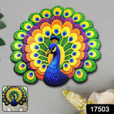 Peacock Design Anti-Slip Floor Mat – Soft Velvet Touch