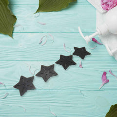 Kids Anti-Slip Bath Mat – Star Shaped PVC | 4 Pc Set by CrystalWash