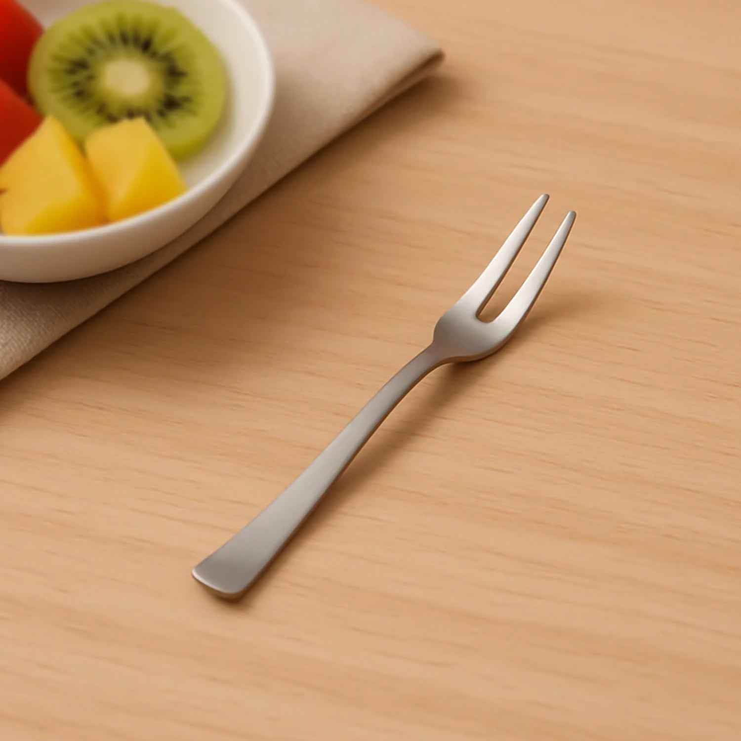 Mini Dessert Fruit Fork Set – Rust-Resistant Reusable Cutlery