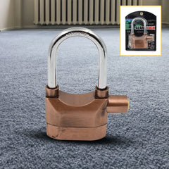 AutoSafeo Security Alarm Lock system shown from the front with three keys.