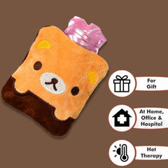 Panda Hot Water Bag – Small with Cover for Pain Relief | FitFuzion